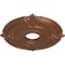 Ekena Millwork Attica Ceiling Medallion (Fits Canopies up to 5"), Hnd-Painted Polished Copper, 18"OD x 4"ID x 5/8"P CM18ATPOS - alternate 4